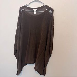 J.Jill - OS - Brown Poncho